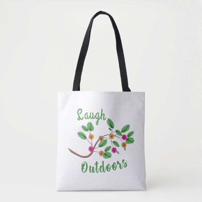 Tote Bag Rire à l'extérieur (Devant)