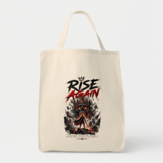 Tote Bag RISE Inspiration Motivation Force Guerrier