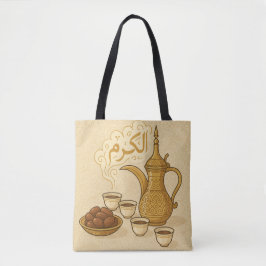 Tote Bag Rituel de café arabe - Dallah traditionnel