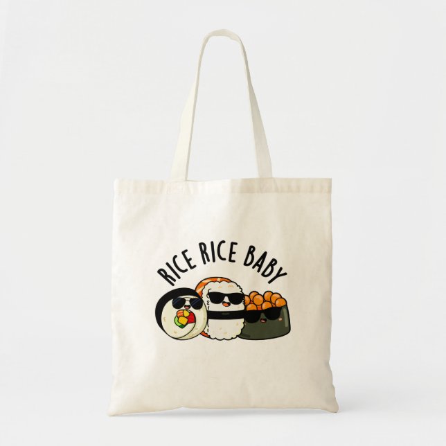 Tote Bag Riz Bébé Funny Sushi Roll Pun (Devant)