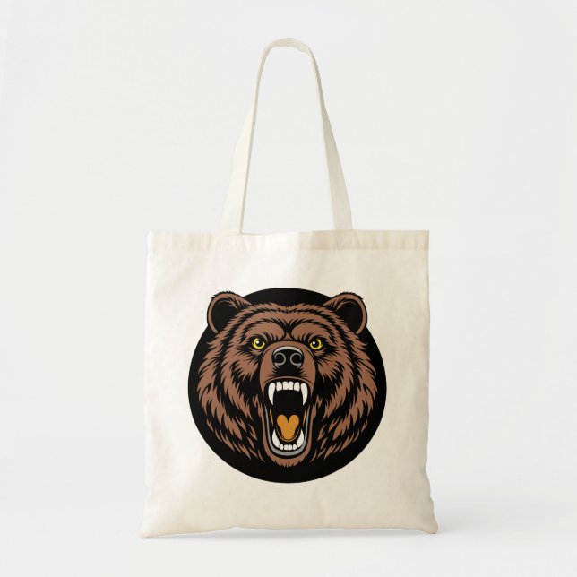 Tote Bag Roaring Bear Power Emblem (Devant)