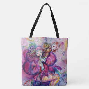 TOTE BAG ROBE ROSE MUSICALE
