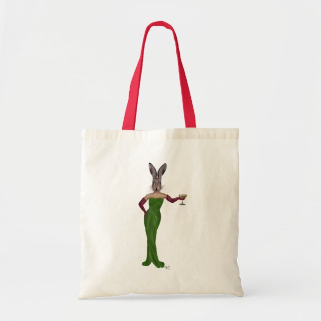 Tote Bag Robe verte de lapin (Devant)