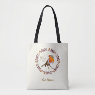 Tote Bag Robin Botanical Fleurs vintages pour amoureux des 