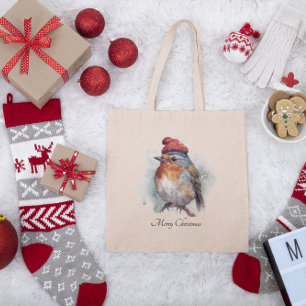 Tote Bag Robin Winter Delight, sur mesure