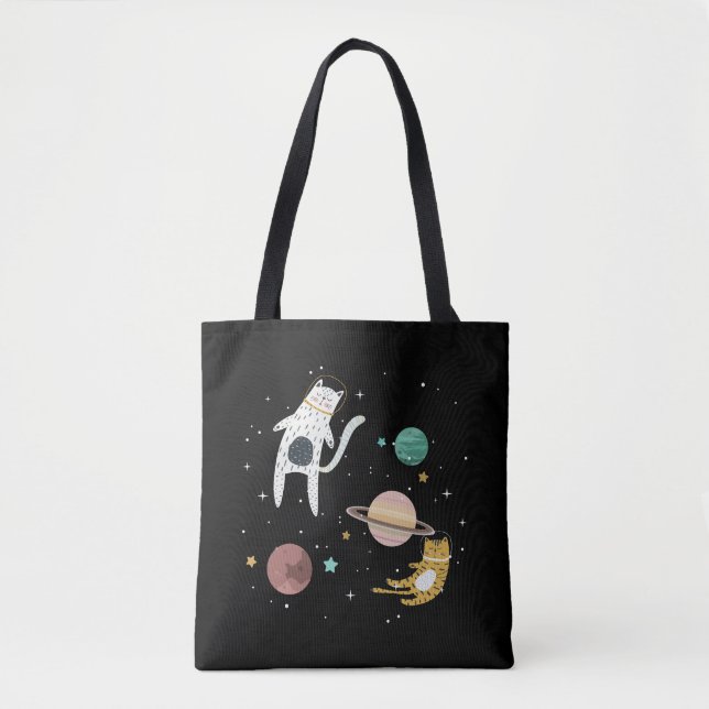 Tote Bag Robinet spatial et planète (Devant)