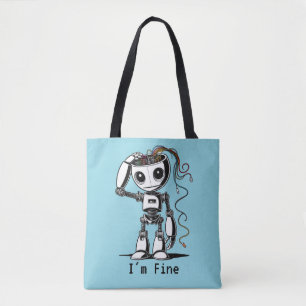 Tote Bag Robot cassé - Je vais bien