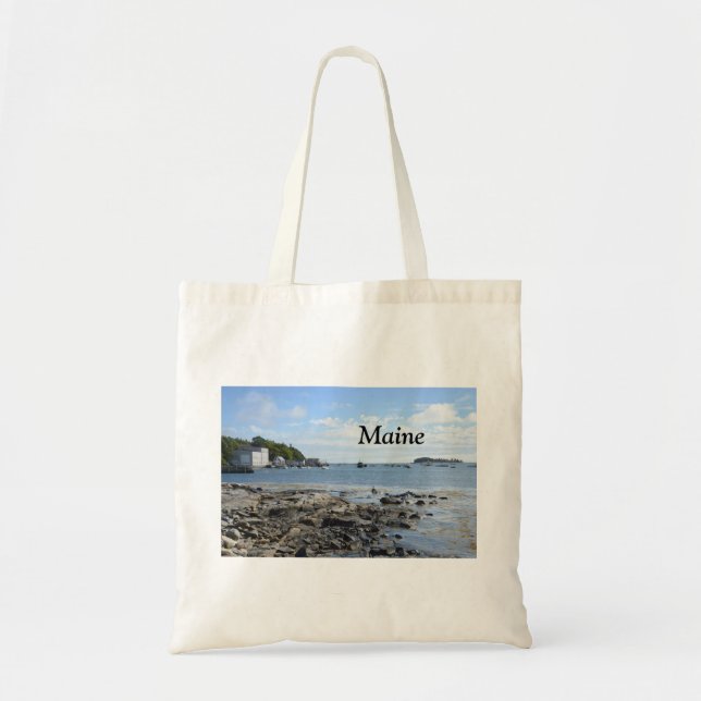 Tote Bag rochers le long de la côte du Maine (Devant)