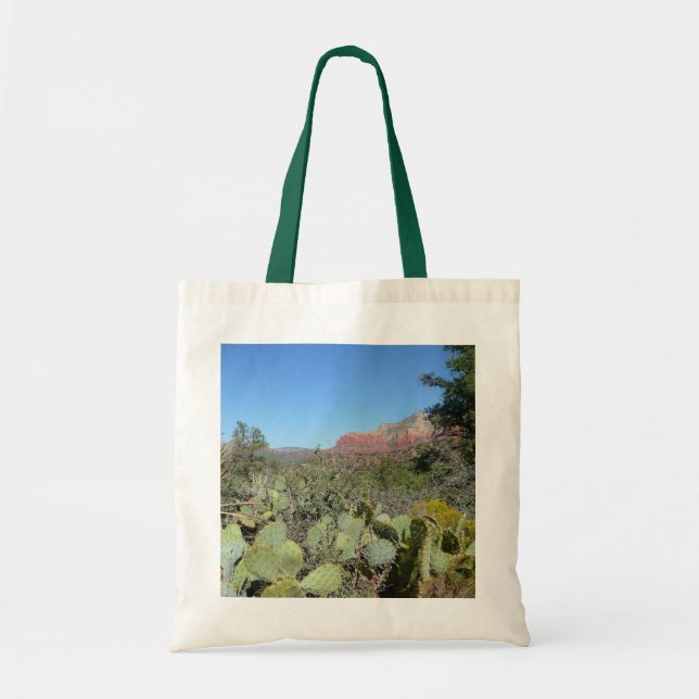 Tote Bag Rochers rouges et cactus I (Devant)