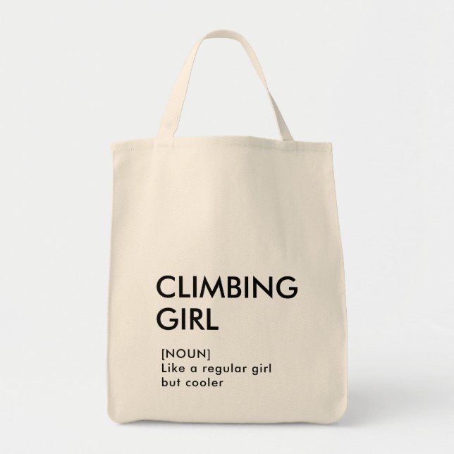 Tote Bag Rock Escalade fille cadeau tendance pour elle (Devant)