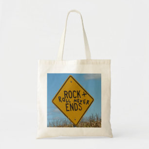 Tote Bag Rock + Roll ne s'arrête jamais, Fun Street Sign G
