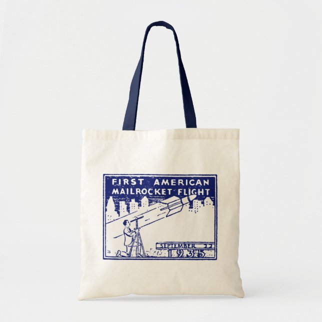 Tote Bag Rocket Mail américain 1935 (Devant)
