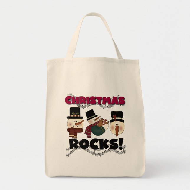 Tote Bag Rocks de Noël des neigeurs (Devant)