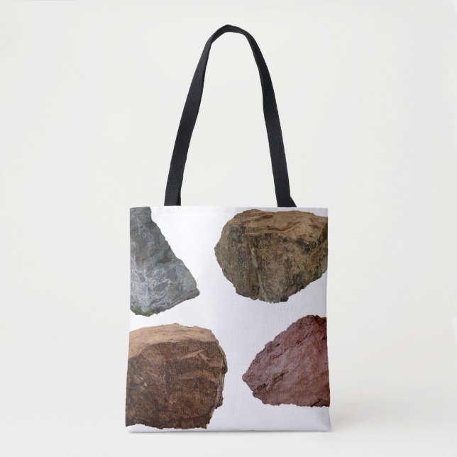 Tote Bag Rocks granite limestone stones (Devant)