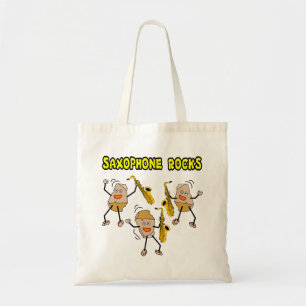 Tote Bag Rocks saxophones