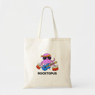 Tote Bag Rocktopus Funny Rock Band Pun de pieuvre