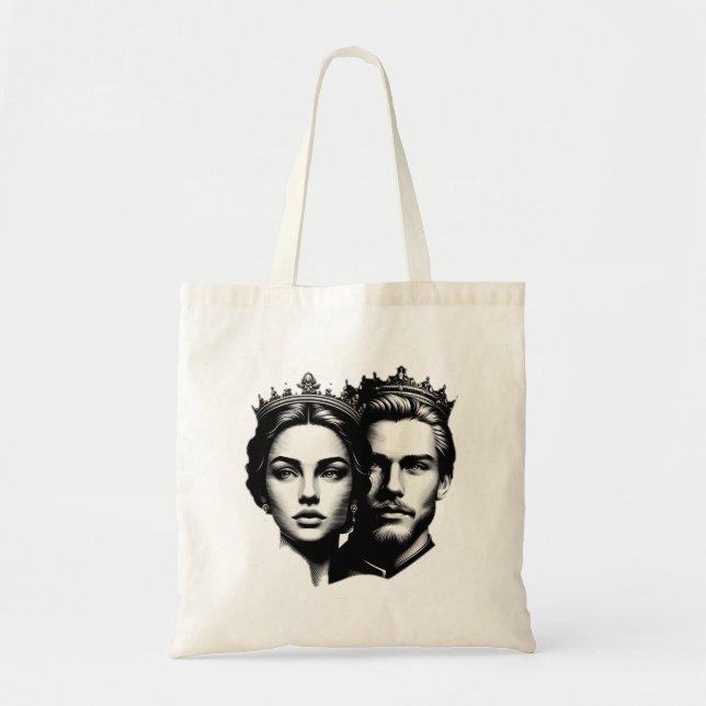 Tote Bag Roi et reine (Devant)