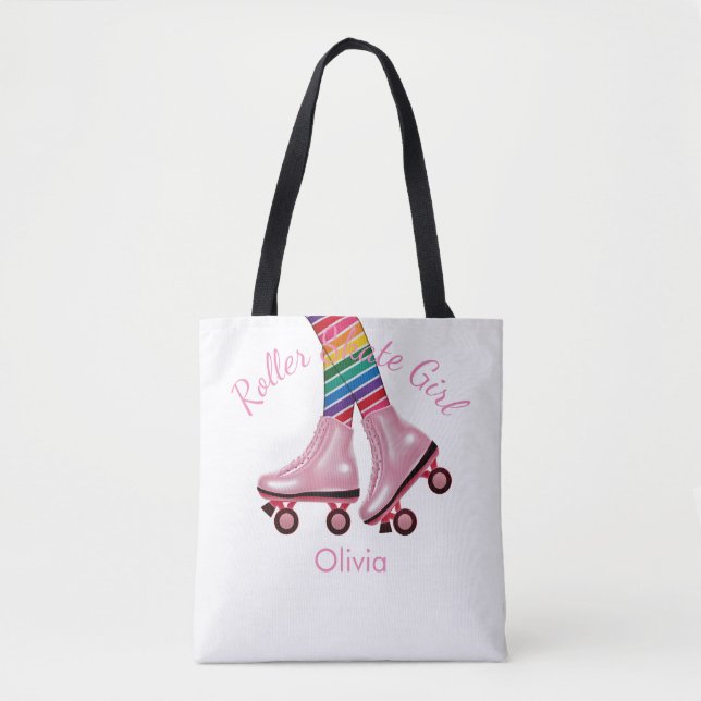 Tote Bag Roller Skate Girl - Personnaliser (Devant)