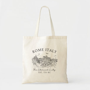 Tote Bag Rome Italie Vintage - Ruines du Temple