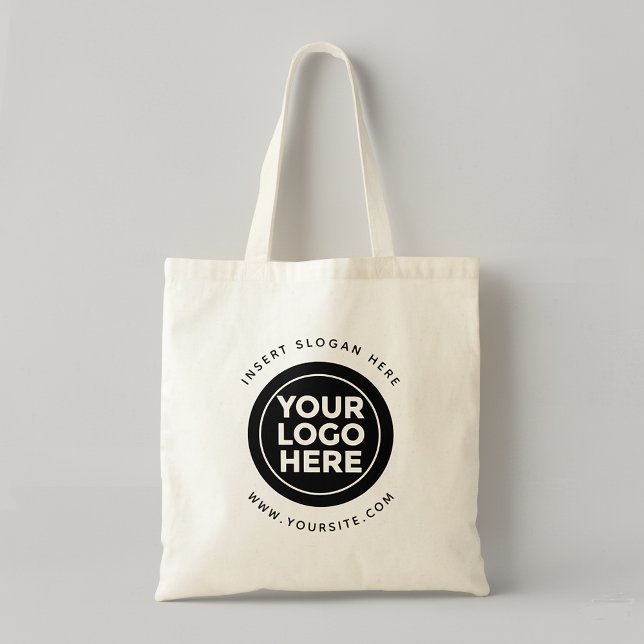 Tote Bag Ronde le logo personnalisé de votre entreprise (Créateur téléchargé)