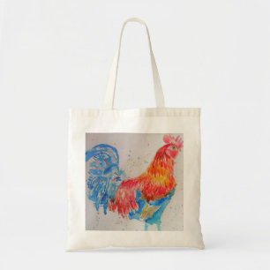 Tote Bag Rooster Aquarelle Costres Chicken Farm