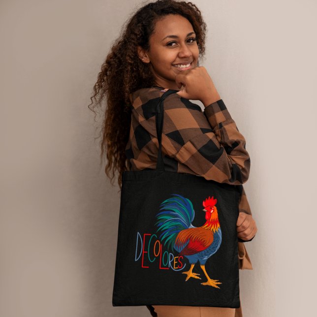 Tote Bag Rooster coloré DeColores Cursillo (Créateur téléchargé)