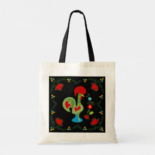Tote Bag Rooster portugais de la chance en vert