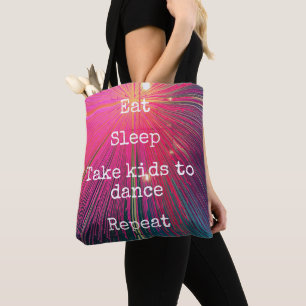 Tote Bag Rose Abstrait Manger Sommeil Prendre Les Enfants À