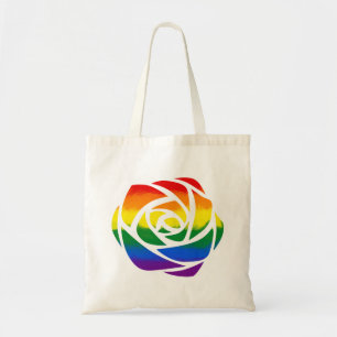 Tote Bag Rose arc-en-ciel