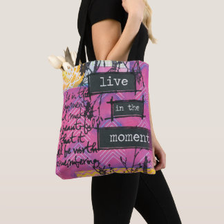 Tote Bag Rose Chaud élégant