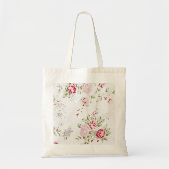 Tote Bag Rose chic minable floral (Devant)