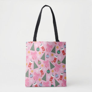 Tote Bag Rose de Noël mignon