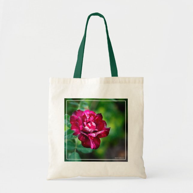 Tote Bag Rose de tigre violet (Devant)