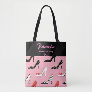 Tote Bag Rose et noir de diva de Homeschooling