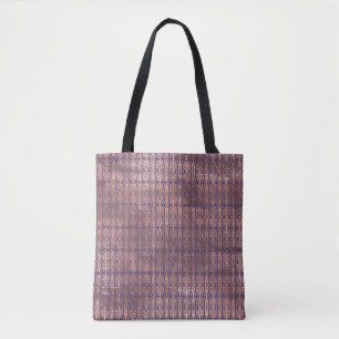 Tote Bag Rose Gold Glamour et Lavande Art Déco
