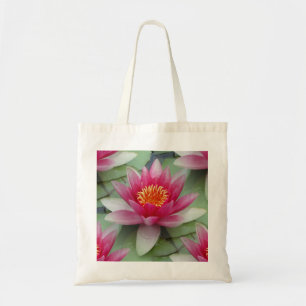 Tote Bag Rose Lotus Water Lily