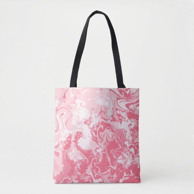 Tote Bag Rose marbré (Devant)