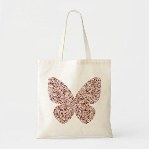 Tote Bag Rose Parties scintillant or Monarch Clipart Cute B