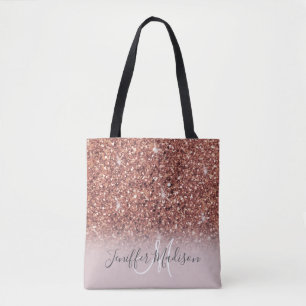 Tote Bag Rose personnalisé Parties scintillant Gold Driver