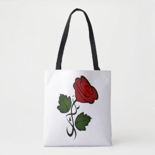 Tote Bag Rose rouge Kiss002