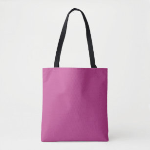 Tote Bag Rose Violet couleur solide Impression, rose magent