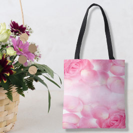 Tote Bag Roses blancs roses