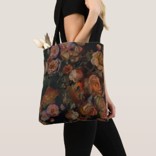 Tote Bag Roses En Automne Couleurs Vintages Jardin Botaniqu
