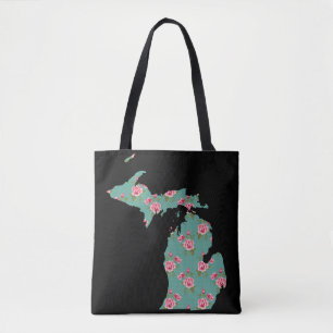 Tote Bag Roses et points du Michigan Shabby   CUSTOMISER