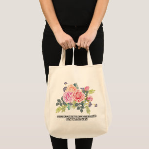 Tote Bag Roses floraux personnalisés remplacer l'oeuvre Épi