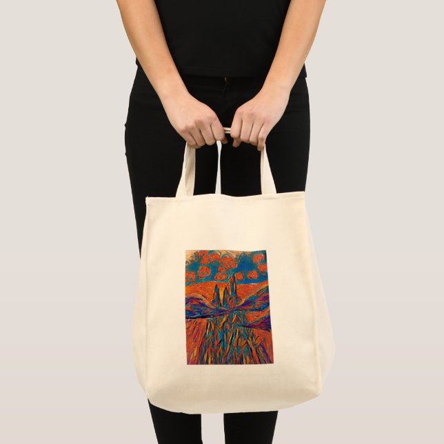 Tote Bag Roses impressionnants dans le ciel (Devant (produit))