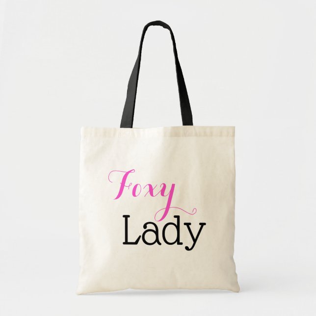 Tote Bag Roses indien et noir rusés de Madame Typography (Devant)