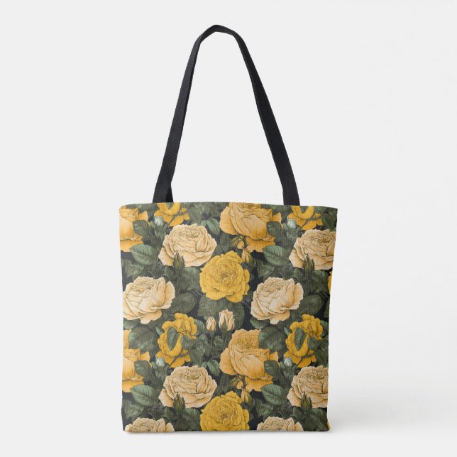 Tote Bag Roses jaunes (Dos)