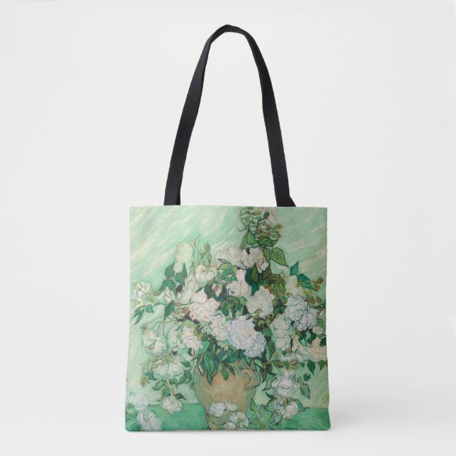 Tote Bag Roses par Vincent Van Gogh (Devant)
