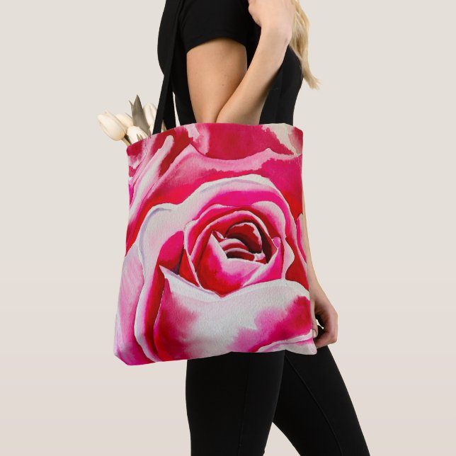 Tote Bag Roses roses rose aquarelle art (De près)